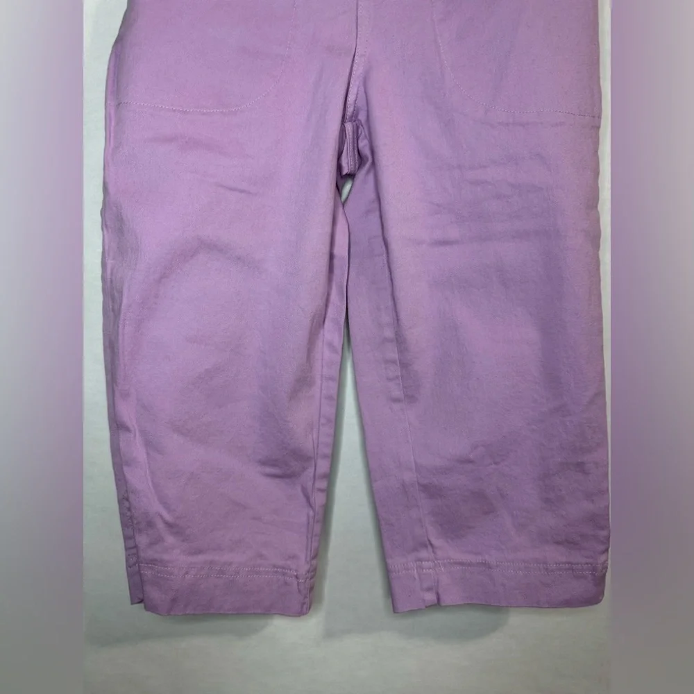 Croft and Barrow Purple Lilac Cropped Capri Jeans - Picture 3 of 10